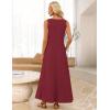 MEROKEETY Women’s 2026 Summer Maxi Dress Sleeveless Crewneck Casual Loose Beach Vacation Basic Long Sundress(Winered)