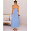 MEROKEETY Women’s Boho Maxi Dresses 2026 Spaghetti Straps Spring Summer Sundress Casual Beach Vacation Long Dresses(Lightblue)