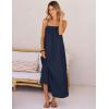 MEROKEETY Women’s Boho Maxi Dresses 2026 Spaghetti Straps Spring Summer Sundress Casual Beach Vacation Long Dresses(Navy)