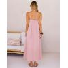 MEROKEETY Women’s Boho Maxi Dresses 2026 Spaghetti Straps Spring Summer Sundress Casual Beach Vacation Long Dresses(Pink)