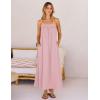 MEROKEETY Women’s Boho Maxi Dresses 2026 Spaghetti Straps Spring Summer Sundress Casual Beach Vacation Long Dresses(Pink)