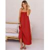 MEROKEETY Women’s Boho Maxi Dresses 2026 Spaghetti Straps Spring Summer Sundress Casual Beach Vacation Long Dresses(Red)