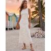 MEROKEETY Women’s Summer Sleeveless Floral Maxi Dress 2026 Bodycon Mesh Wedding Guest Cocktail Formal Party Dresses(White)