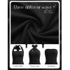 MEROKEETY Women’s Wedding Guest Dress Summer Sleeveless Halter Backless Slit Ruched Beach Cocktail Formal Maxi Dresses(Black)