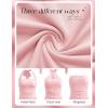 MEROKEETY Women’s Wedding Guest Dress Summer Sleeveless Halter Backless Slit Ruched Beach Cocktail Formal Maxi Dresses(Pink)