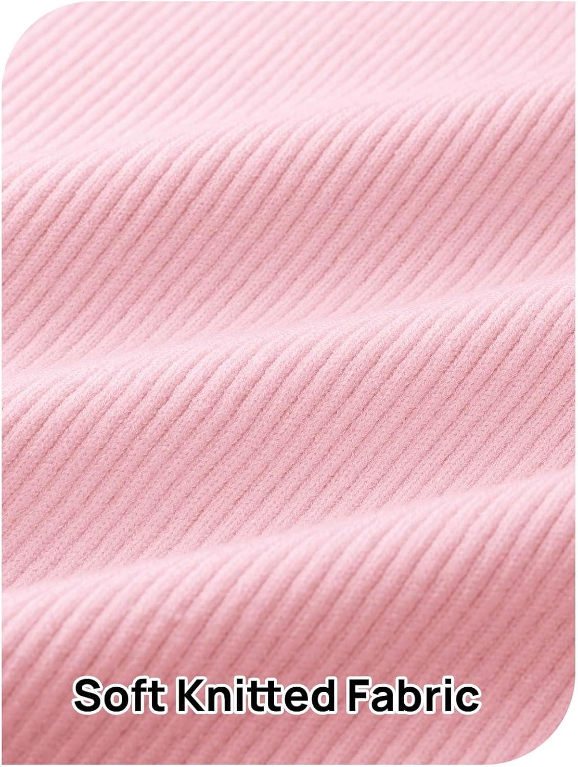 imageMEROKEETY Womens 2025 Off Shoulder Bodycon Midi Dress Summer Spring Formal Elegant Knit Sweater DressesPink