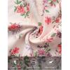 MEROKEETY Fall Wedding Guest Dresses for Women Long Sleeve Floral Casual Lightweight Flowy Swing Boho Dress Pockets(Apricot)