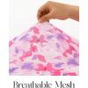 MEROKEETY Women’s 2026 Summer Floral Bodycon Dress Square Neck Sleeveless Ruffle Cocktail Mesh Beach Vacation Midi Dresses(Pink)