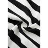 MEROKEETY Women’s 2026 Summer Short Sleeve Mini Dress Casual Collared V Neck Loose T Shirt Dresses(Stripedblack)