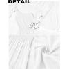 MEROKEETY Women’s 2026 Summer Sleeveless Midi Dress One Shoulder Knot Smocked Split Formal Cocktail Wedding Guest Dresses(White)