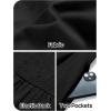 MEROKEETY Women’s 2026 Summer Sleeveless Midi Dress Square Neck Smocked Flowy A Line Beach Dresses(Black)