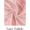 MEROKEETY Women’s Fall Long Sleeve Floral Maxi Dress Lace Eyelet Hollow Out Tiered Boho Wedding Guest Dresses Pockets(Pink)