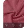 MEROKEETY Women’s Fall Long Sleeve Maxi Dress 2026 Boho Ruffle Tiered Swiss Dots Wedding Guest Cocktail Long Dresses(Maroon)