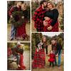 MEROKEETY Women’s Long Sleeve Plaid Empire Waist Full Length Maxi Dress with Pockets(Red Green)