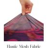 MEROKEETY Women’s Long Sleeve Spring Wedding Guest Dress 2026 Crewneck Floral Flowy Mesh Cocktail Maxi Dresses(Plum)