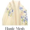 MEROKEETY Women’s Spring Wedding Guest Dress 2026 Long Sleeve Bodycon Floral Mesh Fall Cocktail Holiday Party Maxi Dresses(Apricot)