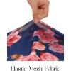 MEROKEETY Women’s Spring Wedding Guest Dress 2026 Long Sleeve Bodycon Floral Mesh Fall Cocktail Holiday Party Maxi Dresses(Navypink)