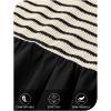 MEROKEETY Women’s Summer Sleeveless Sundress Casual Striped Patchwork Mini Tank Dress with Pockets(Apricot)