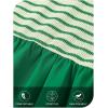 MEROKEETY Women’s Summer Sleeveless Sundress Casual Striped Patchwork Mini Tank Dress with Pockets(Green)