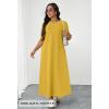 MEROKEETY Summer Spring Maxi Dresses for Women 2026 Beach Vacation Casual Short Sleeve Long T Shirt Sundress with Pockets(Ginger)