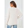 MEROKEETY Sweaters for Women Fall 2026 V Neck Oversized Cozy Chunky Knit Long Sleeve Fuzzy Fleece Pullover Winter Outfits(Beige)