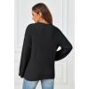 MEROKEETY Sweaters for Women Fall 2026 V Neck Oversized Cozy Chunky Knit Long Sleeve Fuzzy Fleece Pullover Winter Outfits(Black)