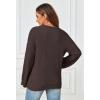MEROKEETY Sweaters for Women Fall 2026 V Neck Oversized Cozy Chunky Knit Long Sleeve Fuzzy Fleece Pullover Winter Outfits(Brown)