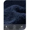 MEROKEETY Sweaters for Women Fall 2026 V Neck Oversized Cozy Chunky Knit Long Sleeve Fuzzy Fleece Pullover Winter Outfits(Navy)