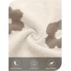 MEROKEETY Women’s 2025 Fall Floral Sweater Cute Long Lantern Sleeve Crewneck Knit Pullover Tops(Beige)