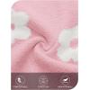 MEROKEETY Women’s 2025 Fall Floral Sweater Cute Long Lantern Sleeve Crewneck Knit Pullover Tops(Pink)