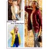 MEROKEETY Women’s 2025 Fall Long Sleeve Cable Knit Sweater Open Front Cardigan Button Loose Outerwear(Apricot)