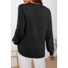 MEROKEETY Women’s 2025 Fall Long Sleeve Sweater V Neck Winter Tops Casual Lightweight Knit Pullover Shirts(Black)