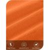 MEROKEETY Women’s 2025 Fall Long Sleeve Sweater V Neck Winter Tops Casual Lightweight Knit Pullover Shirts(Orange)