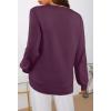 MEROKEETY Women’s 2025 Fall Long Sleeve Sweater V Neck Winter Tops Casual Lightweight Knit Pullover Shirts(Wine)