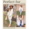 MEROKEETY Women’s 2025 Fall Open Front Chunky Knit Sweater Oversized Lantern Sleeve Cardigan Outwear(Beige)