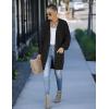 MEROKEETY Women’s 2025 Fall Open Front Chunky Knit Sweater Oversized Lantern Sleeve Cardigan Outwear(Black)
