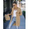 MEROKEETY Women’s 2025 Fall Open Front Chunky Knit Sweater Oversized Lantern Sleeve Cardigan Outwear(Khaki)