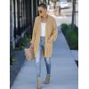 MEROKEETY Women’s 2025 Fall Open Front Chunky Knit Sweater Oversized Lantern Sleeve Cardigan Outwear(Khaki)
