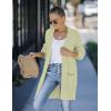 MEROKEETY Women’s 2025 Fall Open Front Chunky Knit Sweater Oversized Lantern Sleeve Cardigan Outwear(Lightgreen)