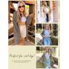 MEROKEETY Women’s 2025 Fall Open Front Chunky Knit Sweater Oversized Lantern Sleeve Cardigan Outwear(Mocha)