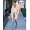MEROKEETY Women’s 2025 Fall Open Front Chunky Knit Sweater Oversized Lantern Sleeve Cardigan Outwear(Pink)