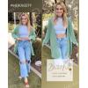MEROKEETY Women’s 2025 Fall Open Front Chunky Knit Sweater Oversized Lantern Sleeve Cardigan Outwear(Sage)