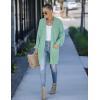 MEROKEETY Women’s 2025 Fall Open Front Chunky Knit Sweater Oversized Lantern Sleeve Cardigan Outwear(Sage)