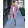 MEROKEETY Women’s 2025 Fall Open Front Chunky Knit Sweater Oversized Lantern Sleeve Cardigan Outwear(Taro)