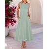 MEROKEETY Women’s 2026 Summer Elegant Classy Midi Dress Sleeveless A Line Flowy Formal Cocktail Dresses(Sage)