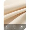 MEROKEETY Women’s Casual Shirt Dress Long Sleeve Button Down Ruffle Flowy Tunic Shift Mini Dresses(Beige)