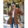 MEROKEETY Women’s Chunky Cardigan Sweaters 2025 Lantern Long Sleeve Oversized Knit Outerwear with Pockets(Caramel)