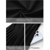 MEROKEETY Women’s Fall Long Sleeve Wedding Guest Dresses 2025 One Shoulder Elegant Formal Pleated Midi Maxi Dress(Black)