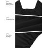 MEROKEETY Women’s Long Sleeve Wedding Guest Formal Dress Fall Winter Ruched Bodycon Mesh Cocktail Party Midi Dresses(Black)