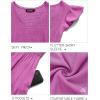 MEROKEETY Women’s Summer 2026 Casual Midi Dress Flutter Sleeve V Neck Smocked Tiered Beach Vacation Dresses(Magenta)